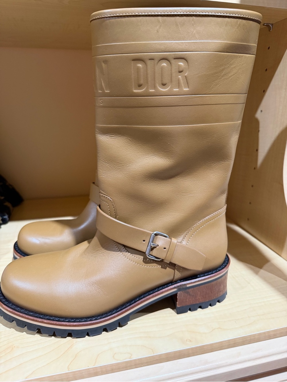Christian Dior mid calf boots size 39